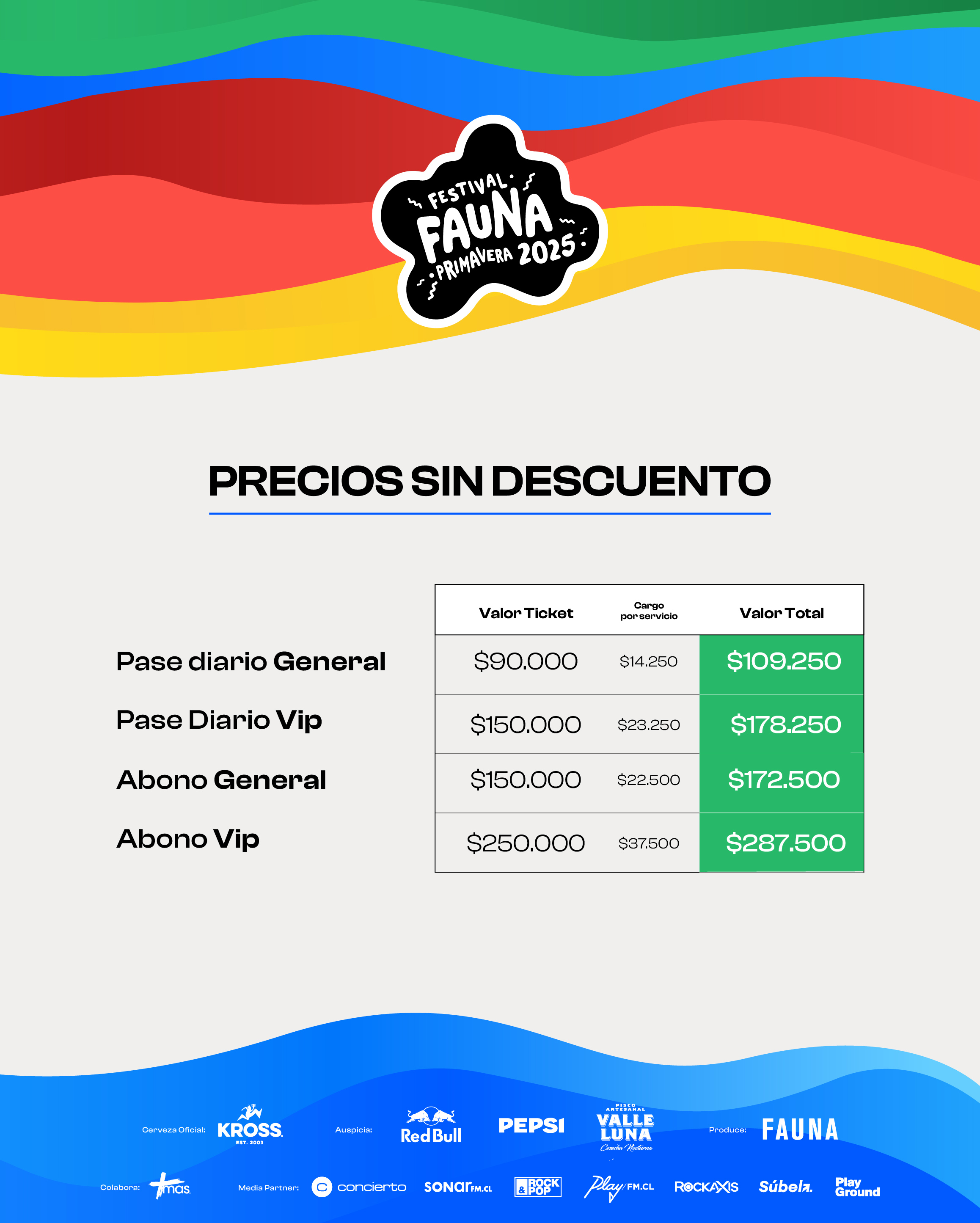 Fauna Primavera 2025: Conoce la programación por día